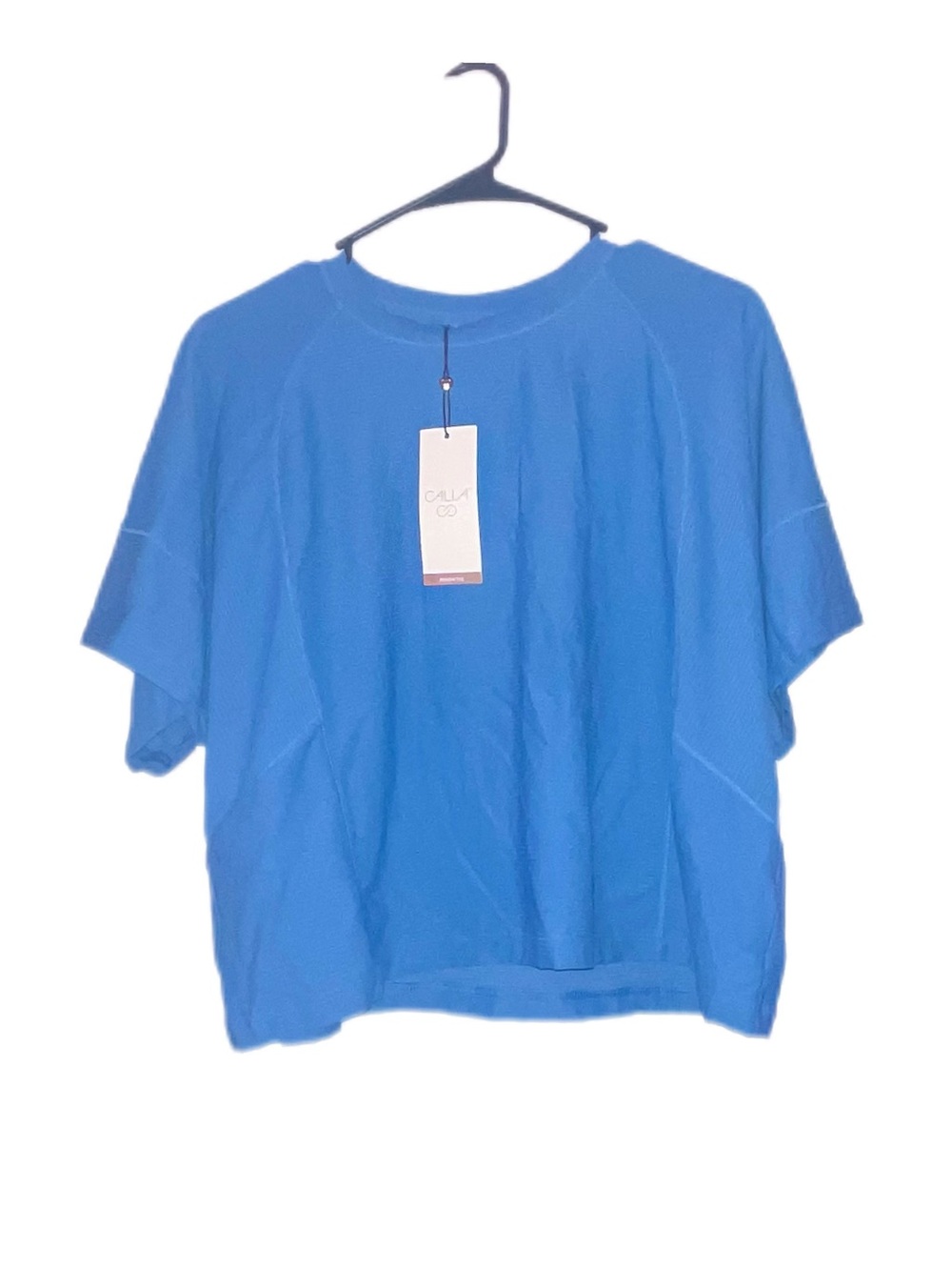 CALIA by Carrie Underwood Short-Sleeve Relaxed Tee in Bright Blue